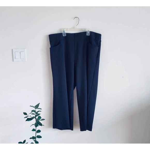 Torrid Black Culotte Pant Cropped Wide-Leg Stretch Pockets Women's Size 14 - Picture 3 of 7